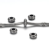 4pcs Stainless Steel Beads Charms for Leather Jewelry Bracelet Making