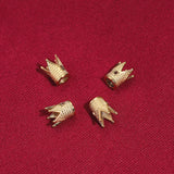 4pcs Plated 18K Crown Spacer Beads for Jewelry Making DIY Charm Bracelet