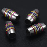 4pcs Colorized Tube Enamel Bead 7mm Large Hole for Bracelet Making