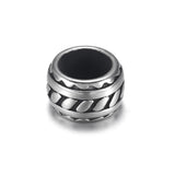 4pcs Stainless Steel Drum Bead 6mm Large Hole Jewelry Bracelet Making