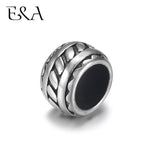 4pcs Stainless Steel Drum Bead 6mm Large Hole Jewelry Bracelet Making