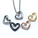 4pcs Stainless Steel Heart Pendant Charms DIY Jewelry Necklace Bracelets