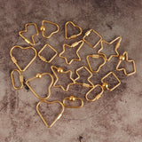 4pcs Stainless Steel Heart Screw Clasps for Necklace Bracelet Keychain