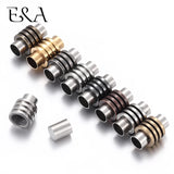 4pcs Stainless Steel Magnetic Clasps 6mm Hole DIY Jewelry Making Accessories