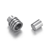 4pcs Stainless Steel Magnetic Clasps 6mm Hole DIY Jewelry Making Accessories