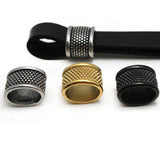 4pcs Stainless Steel Space Beads 12x8mm for DIY Bracelet Jewelry
