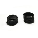 4pcs Stainless Steel Space Beads 12x8mm for DIY Bracelet Jewelry