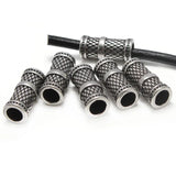 4pcs Stainless Steel Spacer Beads 6mm Charm Round Leather Bracelet DIY Jewelry