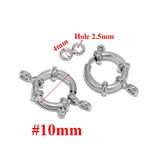 4pcs Stainless Steel Spring Ring Clasps DIY Jewelry Making
