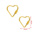 Stainless Steel Carabiner Lock Charms for Necklace