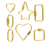 Stainless Steel Carabiner Lock Charms for Necklace