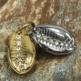 4pcs Stainless Steel Shell Pendant Charms DIYJewelry Sea Items