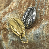 4pcs Stainless Steel Shell Pendant Charms DIYJewelry Sea Items