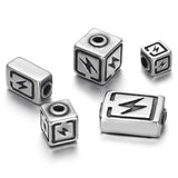 4pcs Stainless Steel Small Hole 3mm Beads Spacer for Bracelet DIY