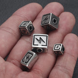4pcs Stainless Steel Small Hole 3mm Beads Spacer for Bracelet DIY