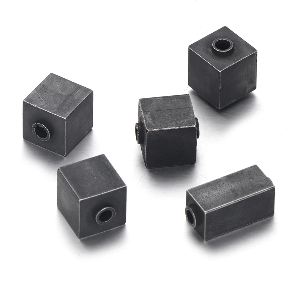 4pcs Small Hole Stainless Steel Spacer Beads for Bracelet Making