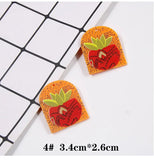 4pcs Acrylic Arch Charms Sun Pendant DIY Earring Making