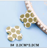 4pcs Resin Clover Charms DIY Earring Making Supplies