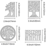 4pcs Tree of Life Metal Cutting Dies - Love and Couple Pattern