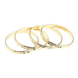 4pcs Openable Bangles African Ethiopia Girls Bride Jewelry Gift