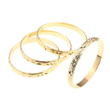 4pcs Openable Bangles African Ethiopia Girls Bride Jewelry Gift