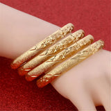 4pcs Shinning Star Adjustable African Charm Bangles Jewelry Gift For Female