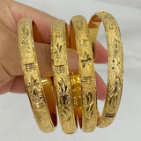 4pcs Dubai Bangles African Bracelets Women