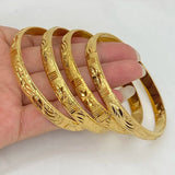 4pcs Dubai Bangles African Bracelets Women