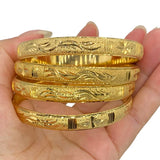 4pcs Dubai Bangles African Bracelets Women