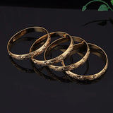 4pcs Dubai Bangle Jewelry Ethiopian Bracelet for Women Africa Arab Items