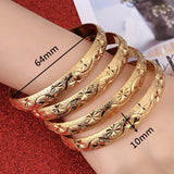4pcs Dubai Bangle Jewelry Ethiopian Bracelet for Women Africa Arab Items