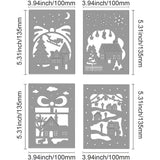 4pcs Winter House Metal Cutting Dies Snowflake DIY Scrapbooking Embossing Album
