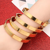 4pcs Unique Punk Style Laser Bangles Jewelry