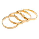 4pcs Unique Punk Style Laser Bangles Jewelry
