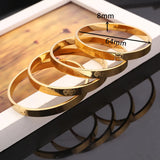 4pcs Unique Punk Style Laser Bangles Jewelry