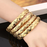 4pc Romantic Bangle Dubai Ethiopian African Women Jewelry