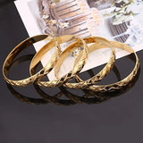 4pcs Women Romantic Bangle Dubai African Women Jewelry