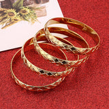 4pcs Women Romantic Bangle Dubai African Women Jewelry
