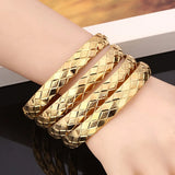 4pcs Women Romantic Bangle Dubai African Women Jewelry