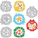 4pcs Wreath Cutting Dies Christmas Autumn Flower Template Mold DIY Scrapbooking