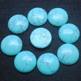 4pcs Turquoise Cabochons Round 25mm for Pendants Making Findings