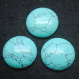 4pcs Turquoise Cabochons Round 25mm for Pendants Making Findings