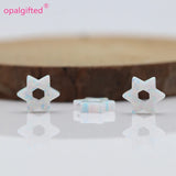 10mm Synthetic Opal David Star Beads (4pcs/lot)