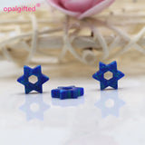 10mm Synthetic Opal David Star Beads (4pcs/lot)