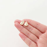4pcs 18K Wave Pattern Drop Shape Pendants Charms DIY Jewelry Making