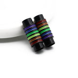 4pcs Rainbow Magnetic Clasps for Bracelet Leather Cords