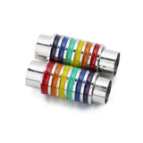 4pcs Rainbow Magnetic Clasps for Bracelet Leather Cords