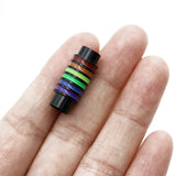 4pcs Rainbow Magnetic Clasps for Bracelet Leather Cords
