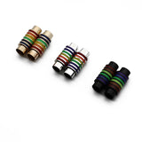 4pcs Rainbow Magnetic Clasps for Bracelet Leather Cords