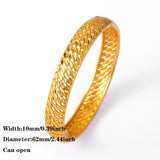 4pcs Arabic Wedding Jewelry Bracelets Dubai Ethiopian Bangles